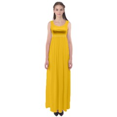 Amber Orange Empire Waist Maxi Dress by FabChoice