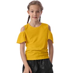 Amber Orange Kids  Butterfly Cutout Tee