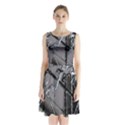 Ag Cobwebs Sleeveless Waist Tie Chiffon Dress View1