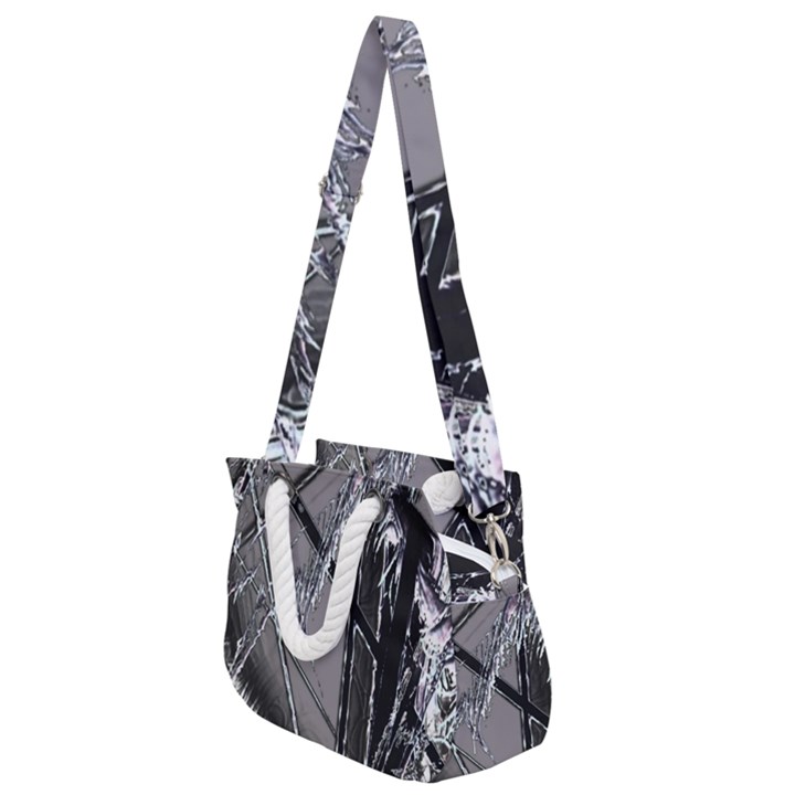 Ag Cobwebs Rope Handles Shoulder Strap Bag