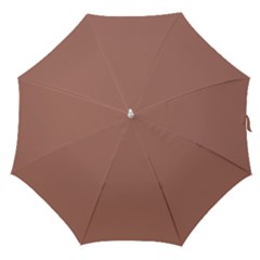 Blast-off Bronze Brown Straight Umbrellas by FabChoice