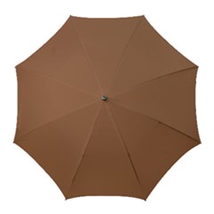 Brass Knuckles Brown Golf Umbrellas by FabChoice