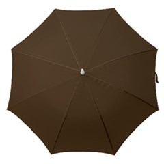 Cafe Noir Brown Straight Umbrellas by FabChoice