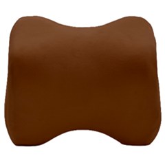 Caramel Cafe Brown Velour Head Support Cushion