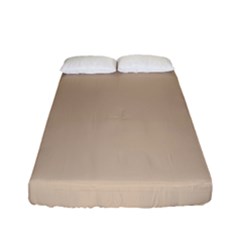 Frosted Almond Brown Fitted Sheet (full/ Double Size)