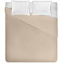 Frosted Almond Brown Duvet Cover Double Side (California King Size) View1