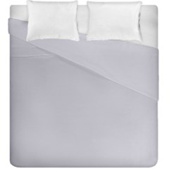 Cloudy Grey Duvet Cover Double Side (king Size) by FabChoice