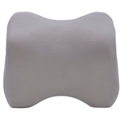 Cloudy Grey Velour Head Support Cushion by FabChoice