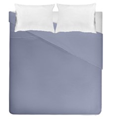 Cool Grey Duvet Cover Double Side (queen Size) by FabChoice