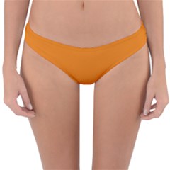 Apricot Orange Reversible Hipster Bikini Bottoms by FabChoice