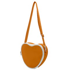 Apricot Orange Heart Shoulder Bag by FabChoice