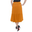 Apricot Orange Midi Mermaid Skirt View2