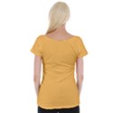 Bees Wax Orange Cap Sleeve Top View2