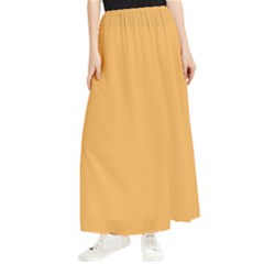 Bees Wax Orange Maxi Chiffon Skirt