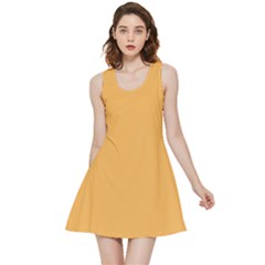 Bees Wax Orange Inside Out Reversible Sleeveless Dress