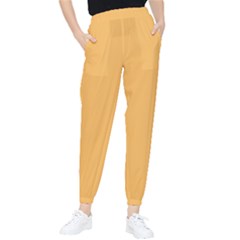 Bees Wax Orange Tapered Pants by FabChoice