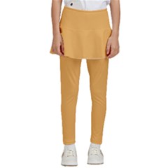 Bees Wax Orange Kids  Skirted Pants by FabChoice