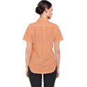 Cantaloupe Orange Women s Short Sleeve Shirt View2