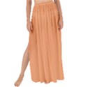 Cantaloupe Orange Maxi Chiffon Tie-Up Sarong View1