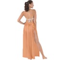 Cantaloupe Orange Maxi Chiffon Tie-Up Sarong View2