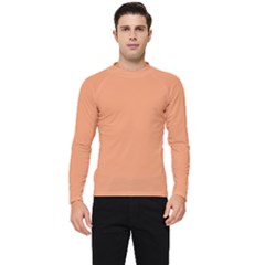 Cantaloupe Orange Men s Long Sleeve Rash Guard