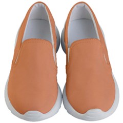 Cantaloupe Orange Kids Lightweight Slip Ons by FabChoice