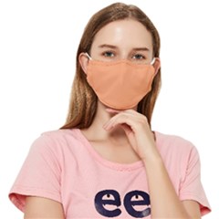 Cantaloupe Orange Fitted Cloth Face Mask (adult)