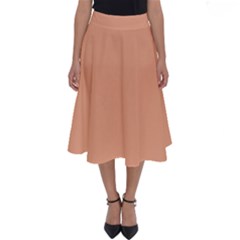 Coral Sands Perfect Length Midi Skirt by FabChoice