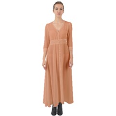 Coral Sands Button Up Boho Maxi Dress by FabChoice