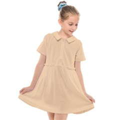 Cute Sunset Kids  Short Sleeve Shirt Dress by FabChoice