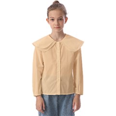 Cute Sunset Kids  Peter Pan Collar Blouse by FabChoice