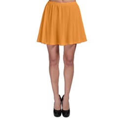 Deep Saffron Orange Skater Skirt by FabChoice