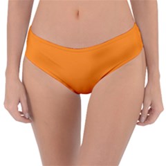 Deep Saffron Orange Reversible Classic Bikini Bottoms by FabChoice