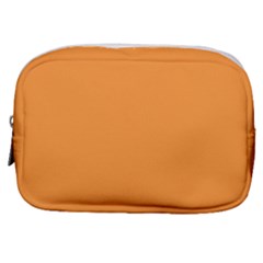 Deep Saffron Orange Make Up Pouch (small) by FabChoice