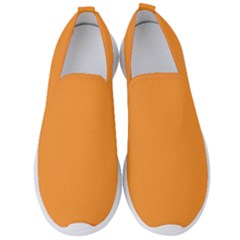 Deep Saffron Orange Men s Slip On Sneakers by FabChoice