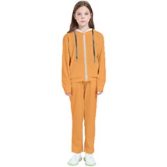 Deep Saffron Orange Kids  Tracksuit by FabChoice