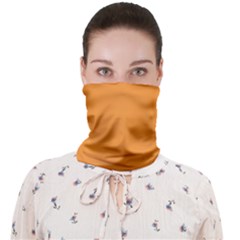 Deep Saffron Orange Face Covering Bandana (adult) by FabChoice