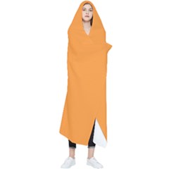 Deep Saffron Orange Wearable Blanket by FabChoice