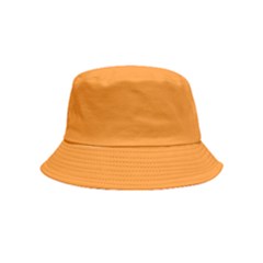 Deep Saffron Orange Bucket Hat (kids) by FabChoice