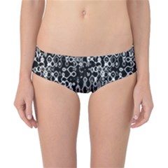 Black And White Modern Abstract Design Classic Bikini Bottoms