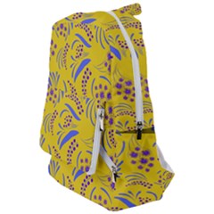 Folk Flowers Art Pattern Floral Abstract Surface Design  Seamless Pattern Travelers  Backpack by Eskimos