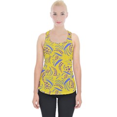 Folk Flowers Art Pattern Floral Abstract Surface Design  Seamless Pattern Piece Up Tank Top by Eskimos