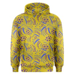 Folk Flowers Art Pattern Floral Abstract Surface Design  Seamless Pattern Men s Overhead Hoodie by Eskimos