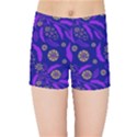 Folk flowers art pattern Floral abstract surface design  Seamless pattern Kids  Sports Shorts View1