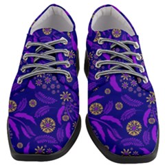 Folk Flowers Art Pattern Floral Abstract Surface Design  Seamless Pattern Women Heeled Oxford Shoes by Eskimos