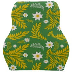 Folk Flowers Art Pattern Floral Abstract Surface Design  Seamless Pattern Car Seat Velour Cushion  by Eskimos