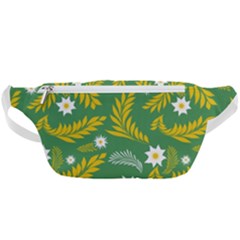 Folk Flowers Art Pattern Floral Abstract Surface Design  Seamless Pattern Waist Bag  by Eskimos