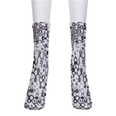 White And Black Modern Abstract Design Men s Crew Socks