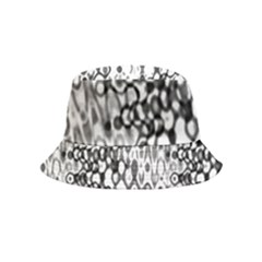 White And Black Modern Abstract Design Inside Out Bucket Hat (kids)