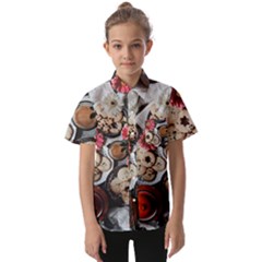 Cookies & Tea Tray  Kids  Short Sleeve Shirt